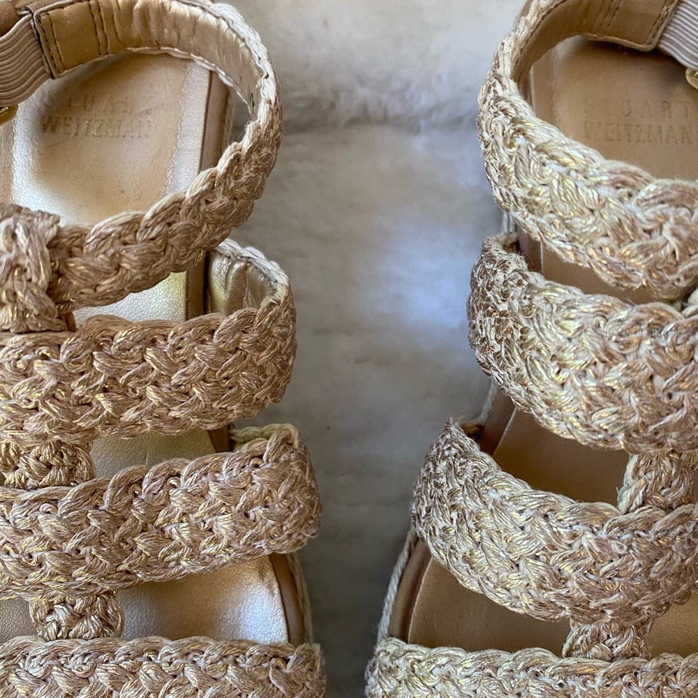 Stuart Weitzman Platform Sandal Size 61/2 - image 4